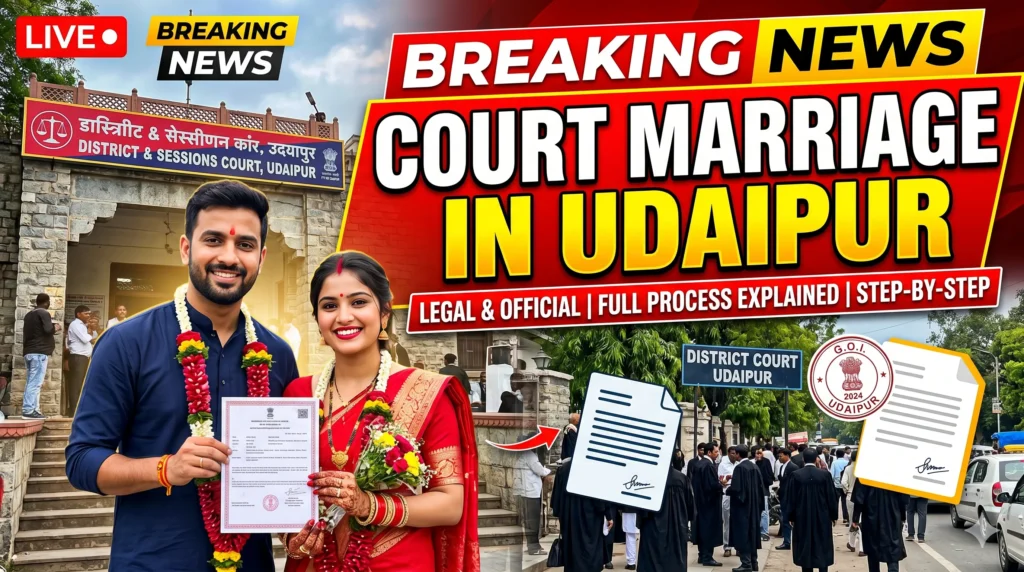 Court marriage in Udaipur